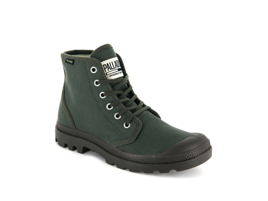 Palladium Pampa Hi Olive Black | MOR9479QS